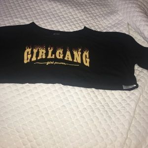 Girl Gang Super Short Cropped Top